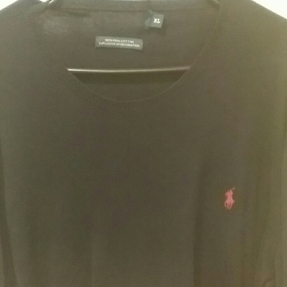 Navy Blue Polo Sweater - Picture 2 of 2